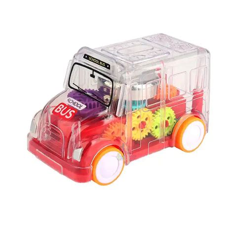 KTRS Enterprise Gear Bus for Kids, Mini School Bus with Tinkling Sound ...