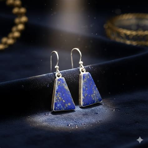 Handmade Lapis Lazuli Earrings | Natural Blue Gemstone Jewelry ...