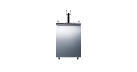 Summit SBC635MSSHHTWIN 24 Inch Wide 6 Cu. Ft. Double Tap Kegerator with ...