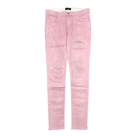 Amiri Amiri MX1 Sprayed Jeans Pink | Grailed