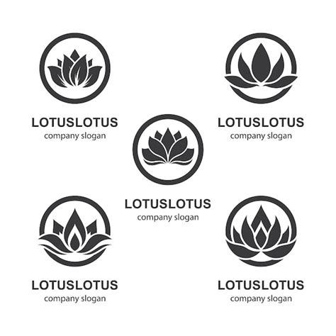 Modèle de logo Lotus | Vecteur Premium