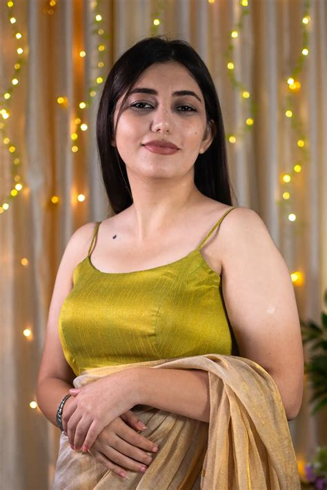 Aurora Green Spaghetti Blouse | Ethnic Crop Top | I Love Sarees - I ...