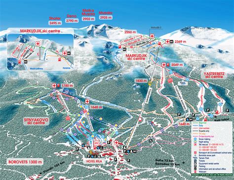 Map Of Bulgaria Ski Resorts