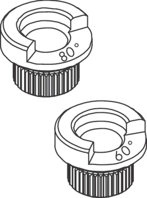 hansgrohe Spare parts: set of locating rings (60° / 80°), Item No. 92259000