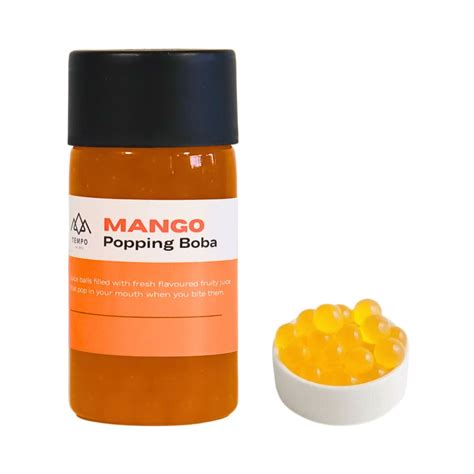 Mango Popping Boba for Bubble Tea (250g) – Tempo Tea Bar