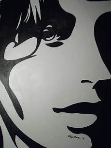 Simple Abstract Faces Black And White by Abstract Black White Pop Portrait Large Simple Abstract Faces Black And White