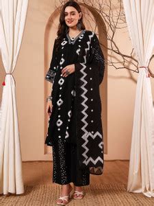 NeeraFashion Floral Print Kurta, Trouser/Pant & Dupatta Set - Buy ...