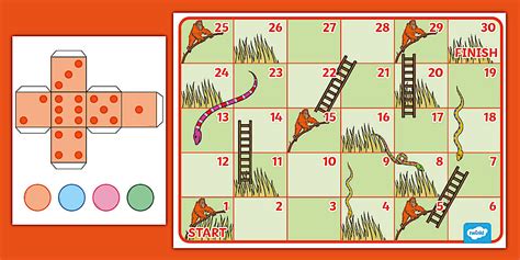 Snakes and Ladders: Orangutan Board Game
