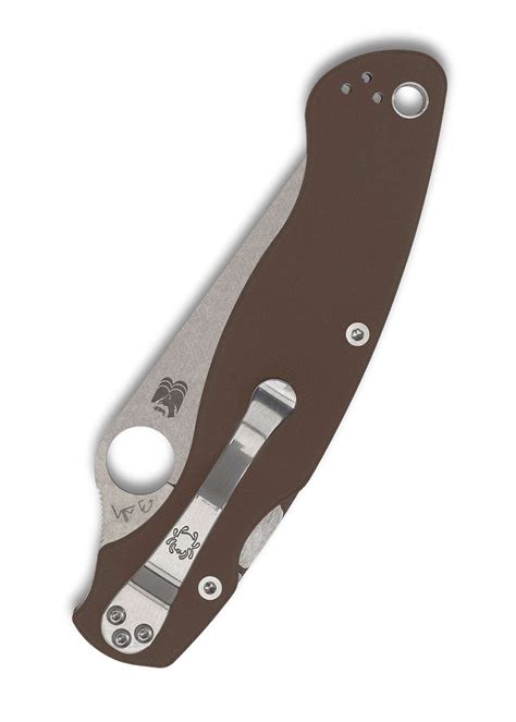 Spyderco Military 2 Brown G10 CPM-15V Sprint Run, navaja de bolsillo ...