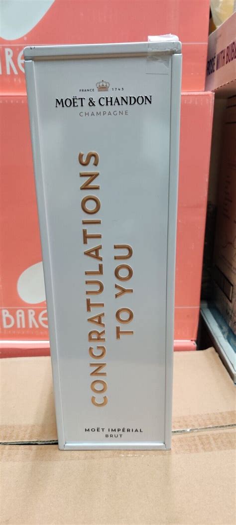Buy MOET & CHANDON Cooler Tin White &Gold Congratulations Limited ...