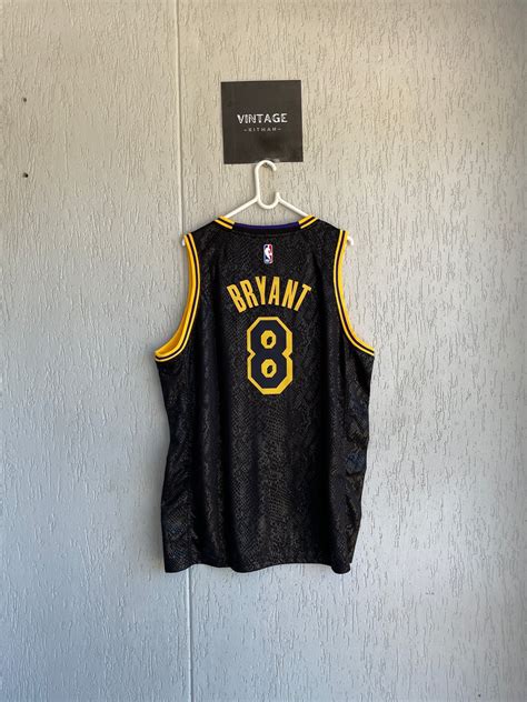 Los Angeles Lakers 2018-19 #8 Kobe Bryant Black Swingman Jersey - Blac ...