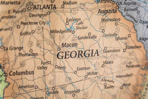 Historic Sites In Georgia Map at David Greenfield blog