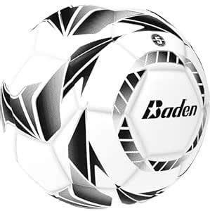 Baden Z-Series Size 4 Cushioned TPU Soccer Ball, Black/White : Amazon ...