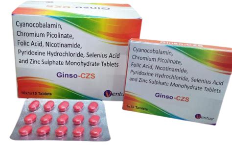 GINSO CZS Tablets Ventus Pharmaceuticals Pvt. Ltd.