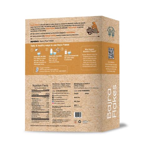 Buy Bajra (Pearl Millet) Flakes (250g) Online - Organic Wisdom