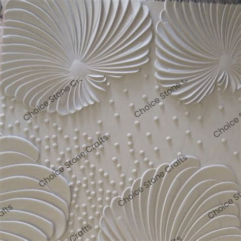 Leaf Pattern Stone Carving Panels
