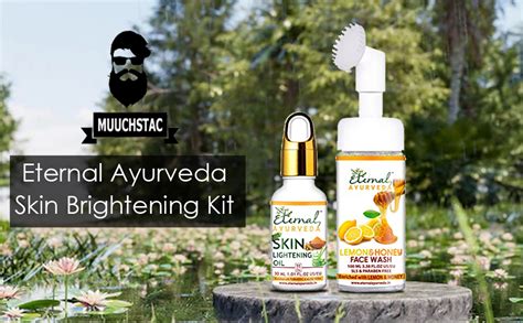 Eternal Ayurveda Skin Brightening Kit - Skin Lightening Oil 30 Ml And ...