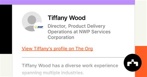 Tiffany Wood - Director, Product Delivery Operations at NWP Services ...
