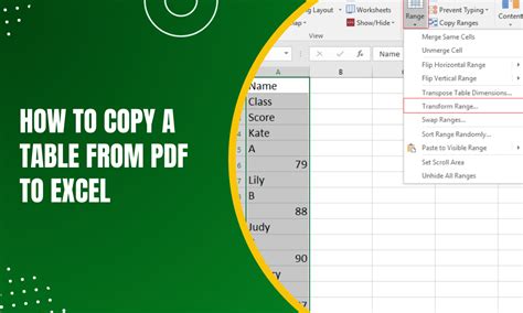 How to Paste Table From PDF to Excel 的图像结果