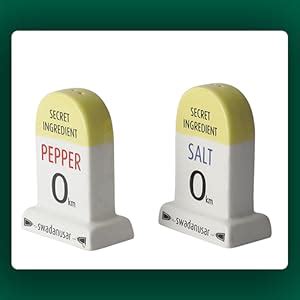 Buy EK DO DHAI Milestone Salt Pepper Ceramic Shaker and Dispenser with ...