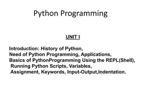 Image result for Introduction of Python Programming Language SlideShare