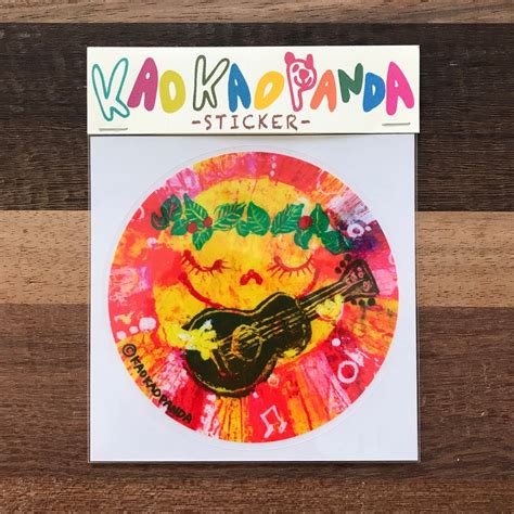 STICKER ギター太陽 | KAO KAO PANDA STUDIO NET SHOP