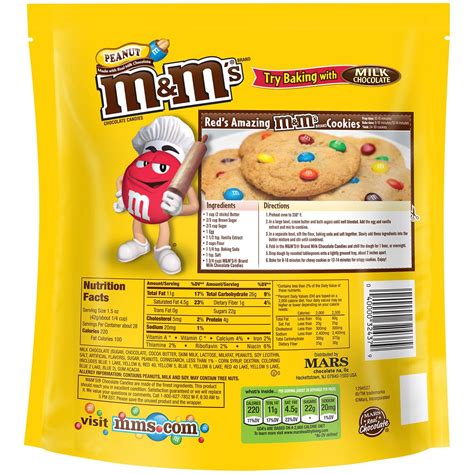 Peanut M&M Nutrition Facts Fun Size at Frances Goss blog
