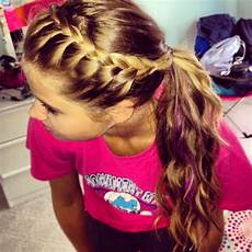 Easy Hairstyles For Sports by Easy Hairstyle Braid Your Bangs And Pull Back Into Easy Hairstyles For Sports