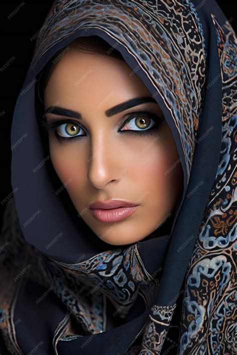 Premium Photo | Closeup portrait of a beautiful arabian woman with hijab