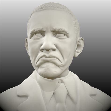 Obama not bad meme sculpt 3D model 3D printable | CGTrader
