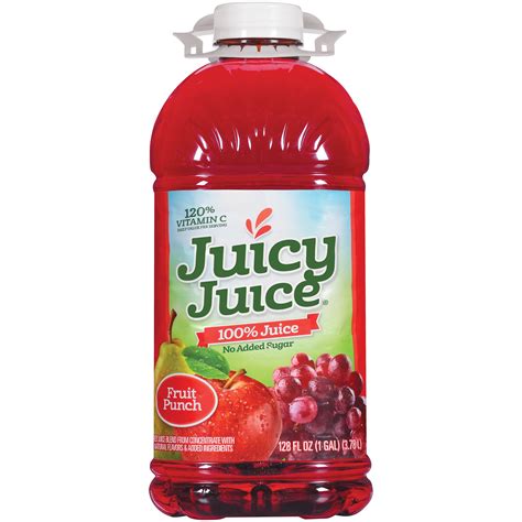 Juicy Juice 100% Juice Fruit Punch, 128 Fl Oz - Walmart.com - Walmart.com