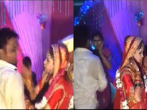 Man lifts bride during varmala ceremony, gets slapped- video goes viral