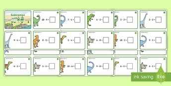 100 KS1 Subtraction Worksheets - Subtraction without Regrouping