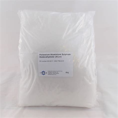 Buy Alum (Potassium Aluminium Sulphate) at Inoxia Ltd