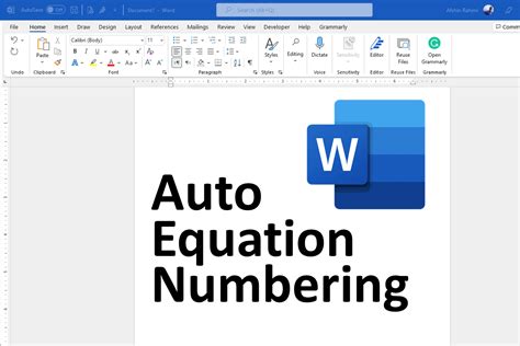 Image result for Equation Numbering Word