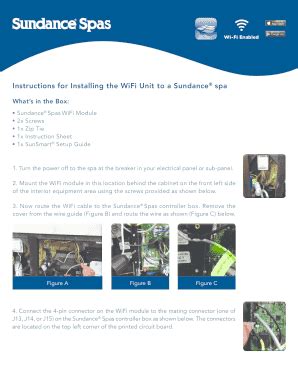 Sundance Spa Wifi Module - Fill Online, Printable, Fillable, Blank ...