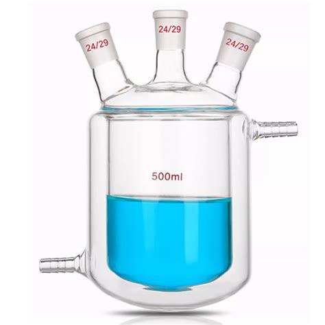 JiaoFengHeng Lab Jacketed Reaction Flask,3-Neck Double Layer India | Ubuy