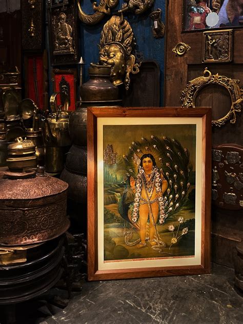 Sri Bala Subramanya / Kartikeya oleography painting