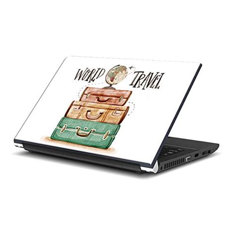 Loister World Travel Laptop Skin 17 Inches|Printed Matte Finish Skin ...