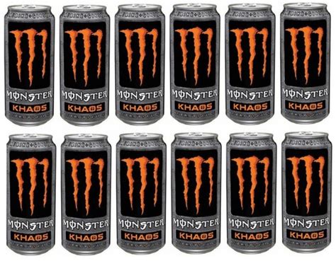 Monster Carbonated Fruit Energy Drink KHAOS Taurine India | Ubuy