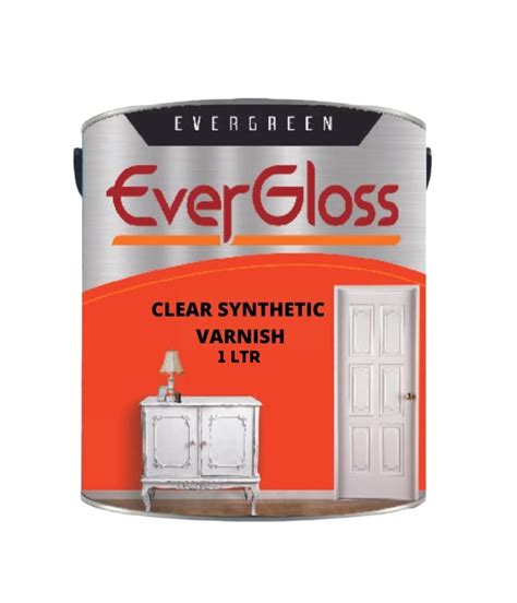 EverGloss Clear Synthetic Varnish ( 1Ltr ), Ready to use DIY Gloss ...