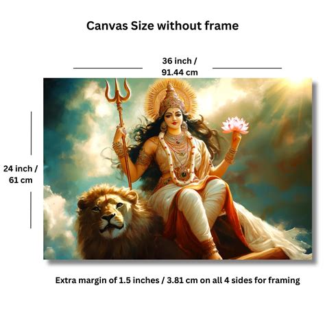 Maa Durga Canvas Painting for Living Room Best God Painting for Home ...