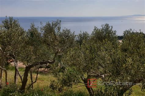 Croatia,Hvar - Land with a view and a project for reconstruction