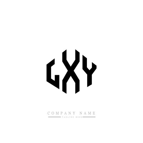 Diseño de logotipo de letra lxy con forma de polígono. Diseño de ...