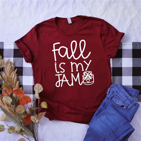 Womens Fall Shirt - Fall Shirt - Fall is my Jam - Womens Tee - Ladies ...