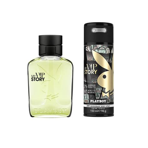 Playboy My VIP Story Eau de Toilette 100ml + Deodorant Spray 150ml Com ...