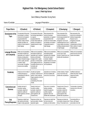 Fillable Online New York State Seal of Biliteracy Criteria Checklist ...