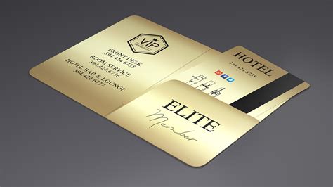 3D Hotel Room Keycard Gold Open model | 3D Molier International