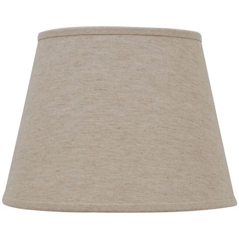 allen + roth 11-in x 15-in Natural Linen Fabric Drum Lamp Shade at ...