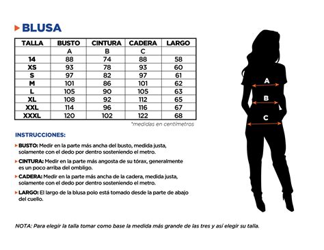 Guía de tallas - Uniformes de Guatemala